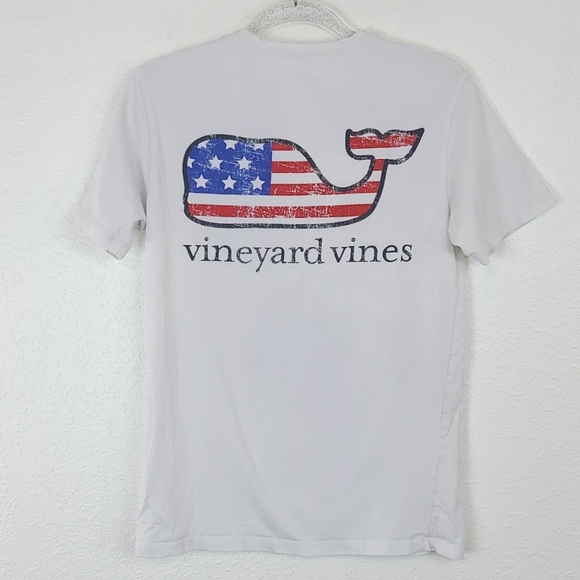 Vineyard Vines Other - VINEYARD VINES Men's White T-Shirt Short Sleeve w/Red, White, Blue Logo, size XS